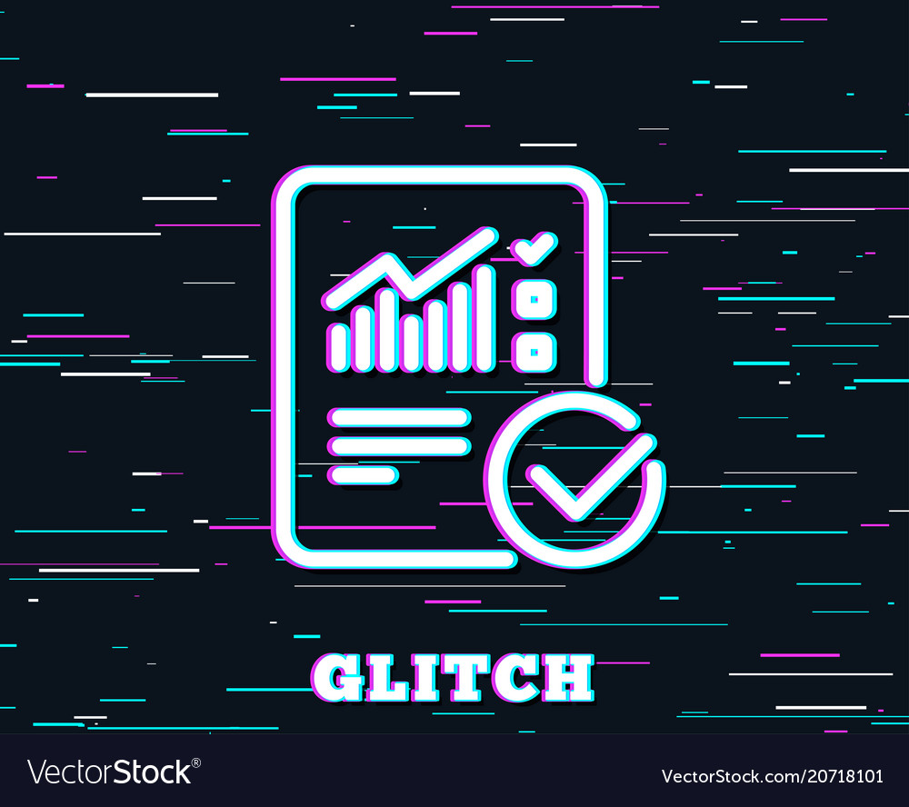 Report document line icon checklist