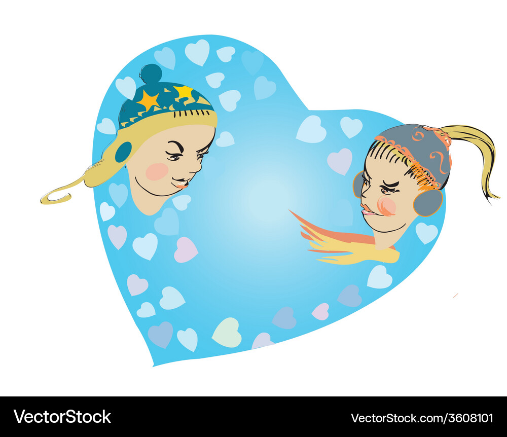Young couple Royalty Free Vector Image - VectorStock