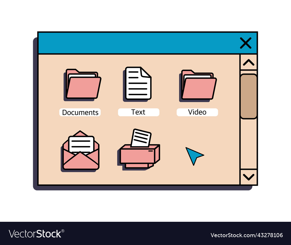 A set of user interface elements ui and ux themes vector image A set of user interface elements ui and ux themes