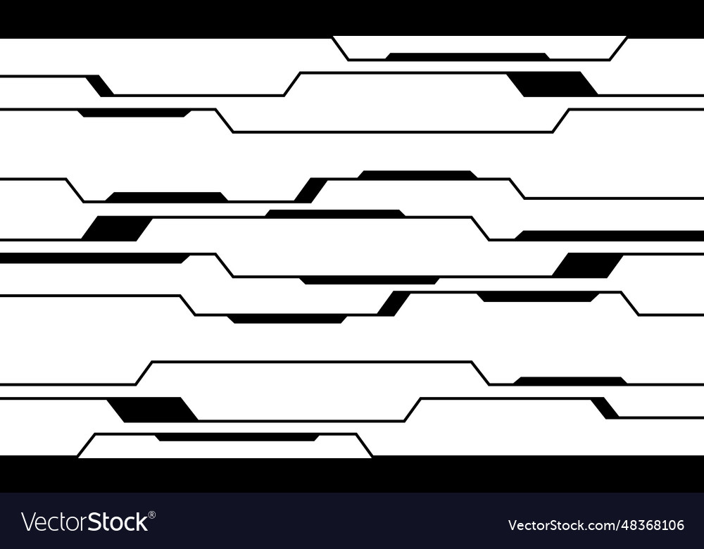 Abstract black circuit cyber geometric pattern vector image Abstract black circuit cyber geometric pattern