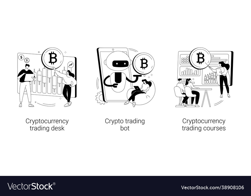 Cryptocurrency market abstract concept