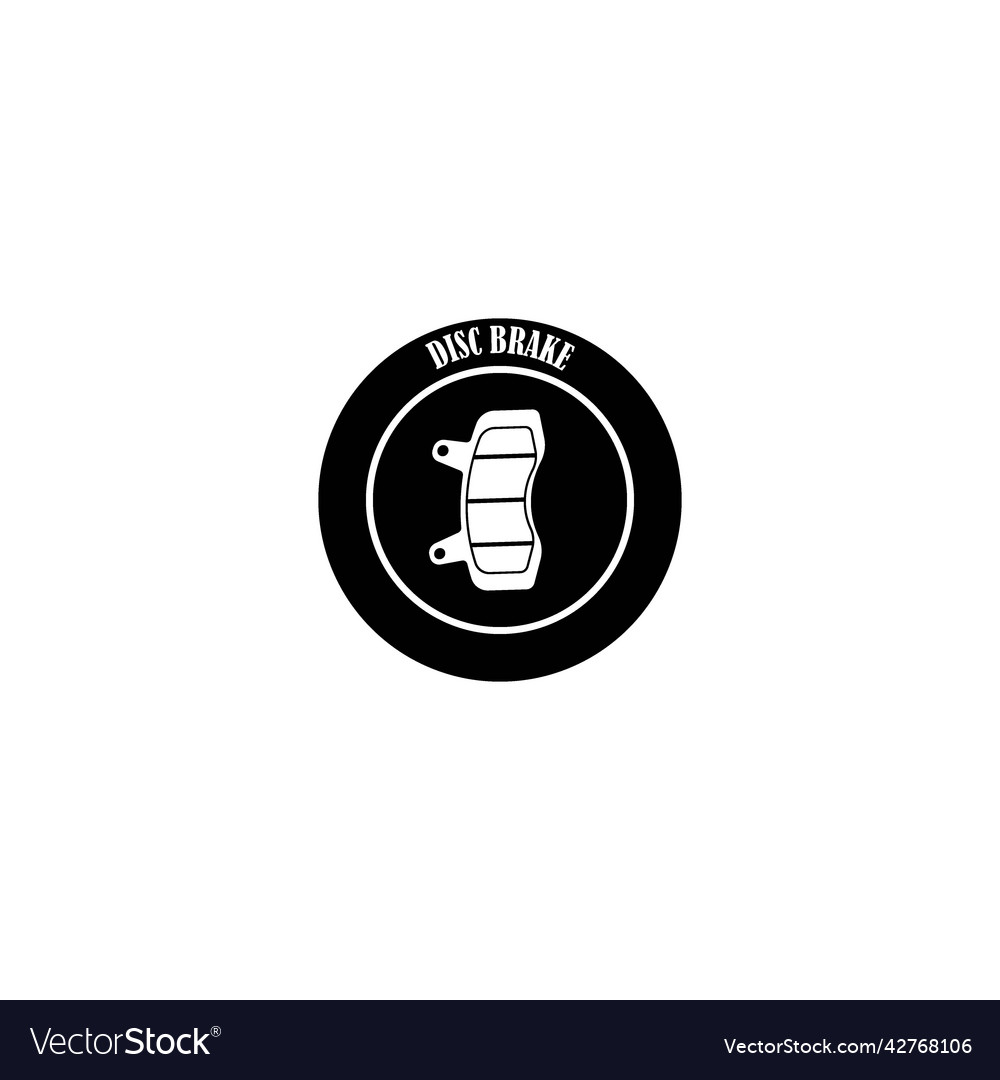 Disc brake pads icon Royalty Free Vector Image