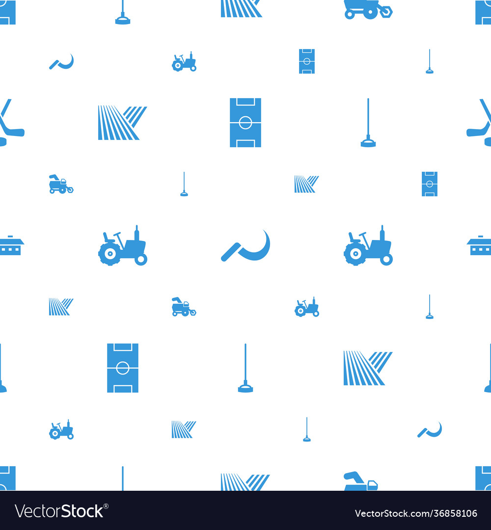 Field icons pattern seamless white background vector image Field icons pattern seamless white background