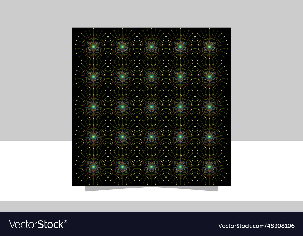 Gradient circle design in black background