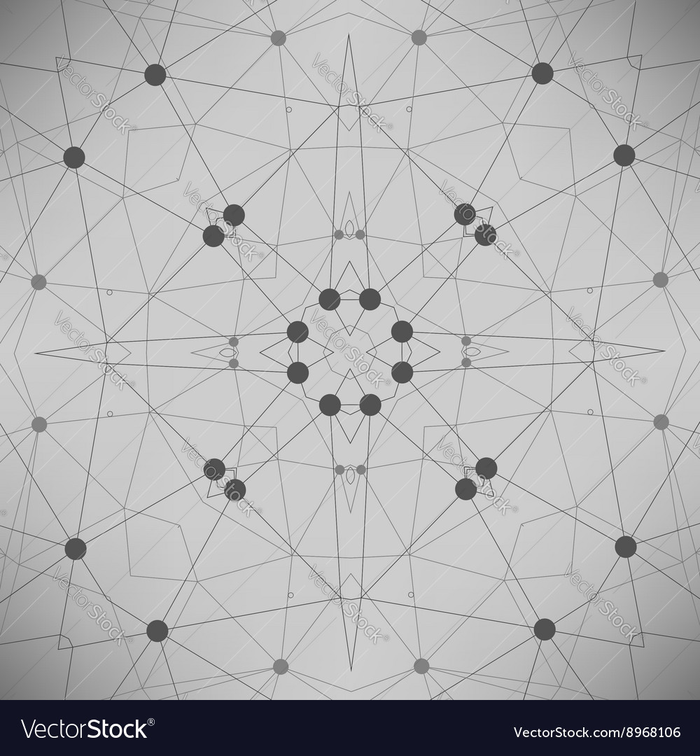 Grey technology background with particle