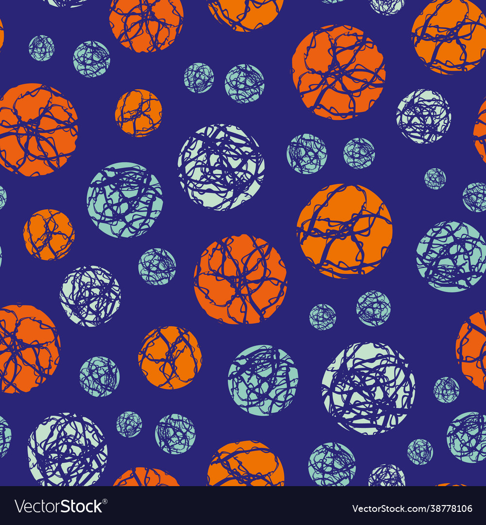 Marble effect circles seamless pattern