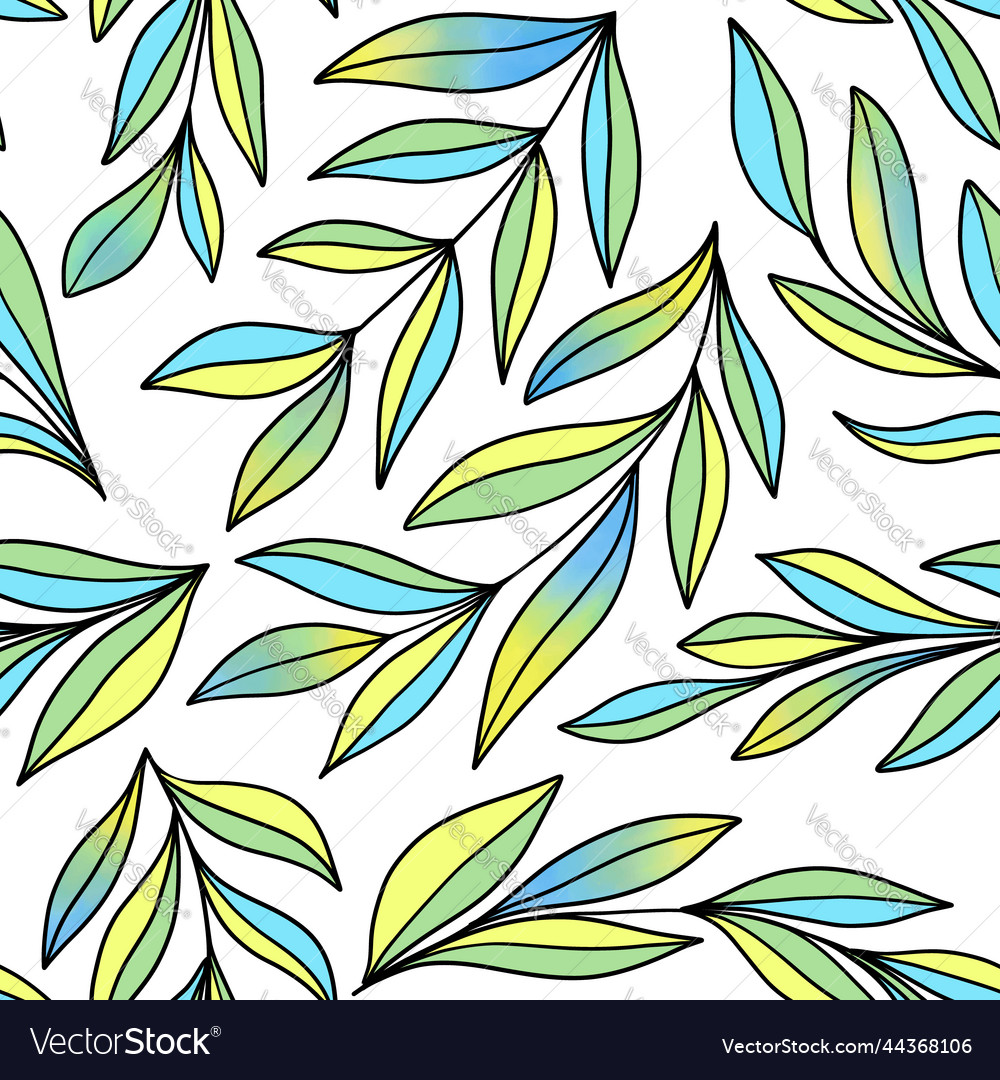 Pattern with branches vector image Pattern with branches