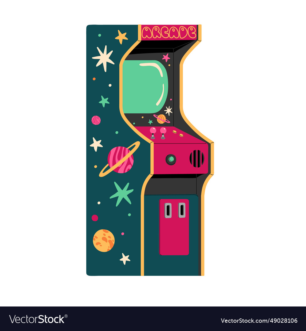 Retro slot machine videogame playing equipment