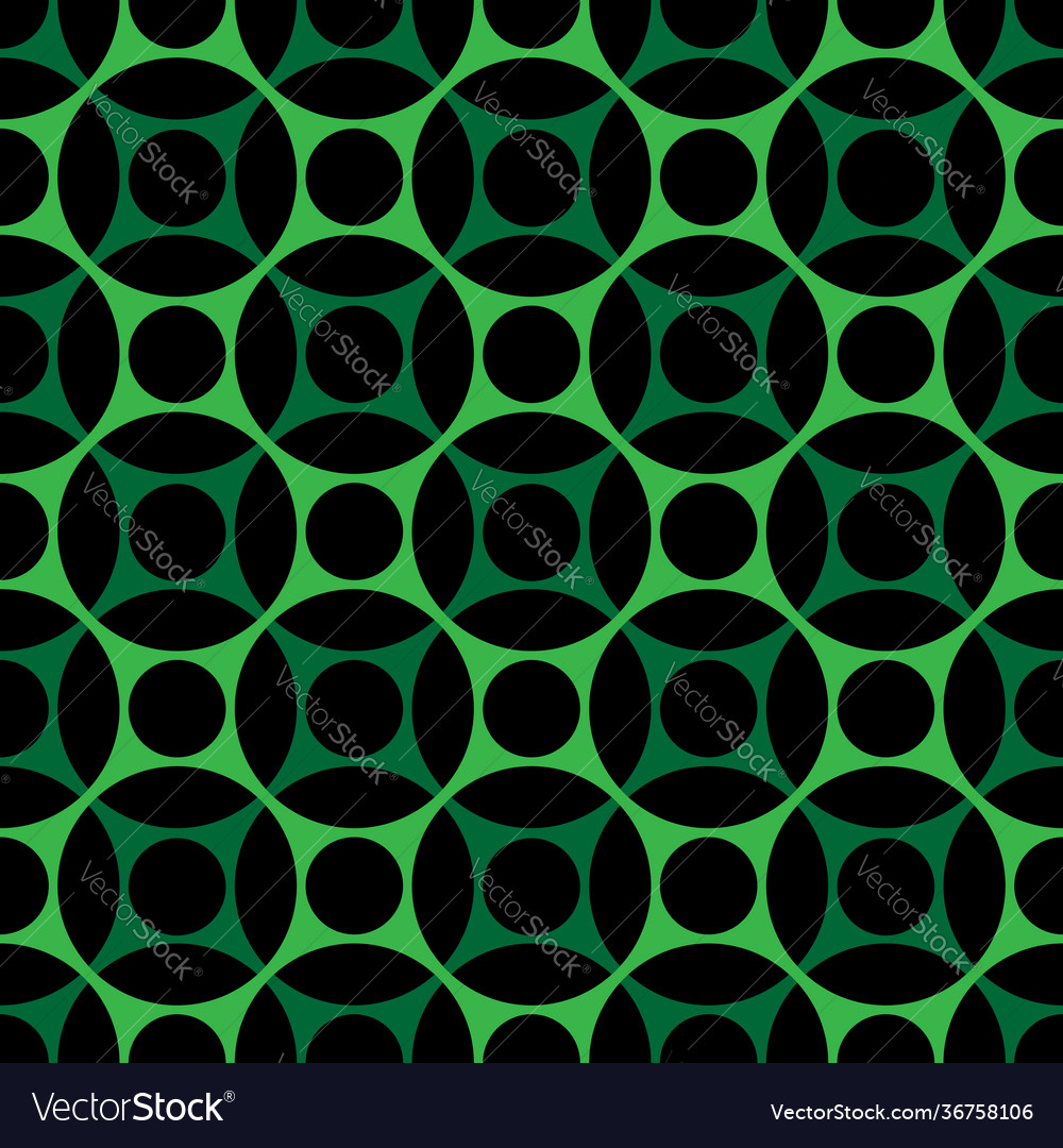 Seamless pattern geometrically arranged circles