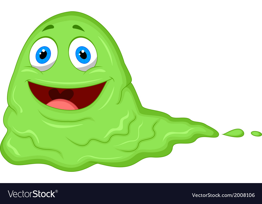 Slimey Green Monster Cartoon