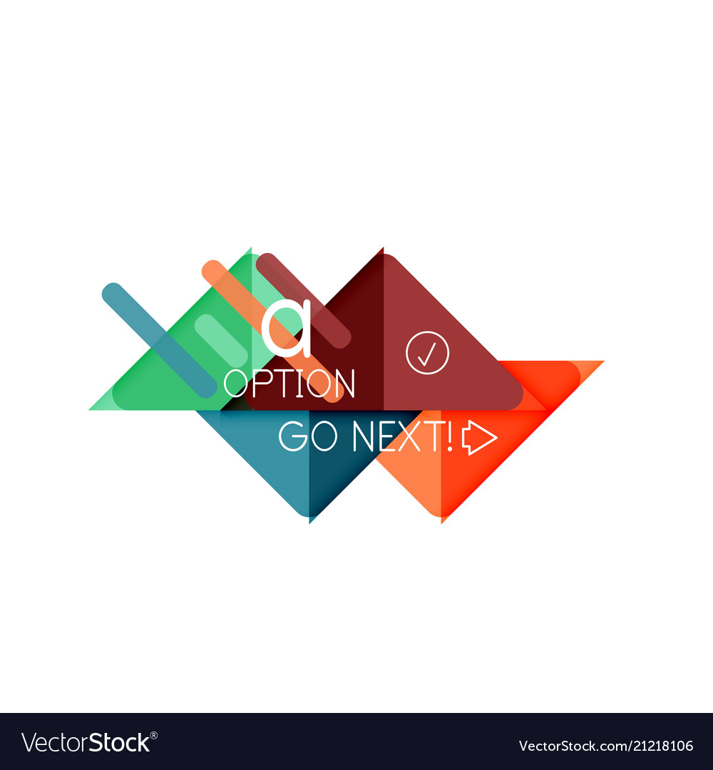 Triangle data visualization design option Vector Image Triangle data visualization design option