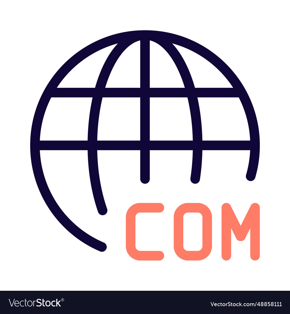 Domain extension for websites Vector Image