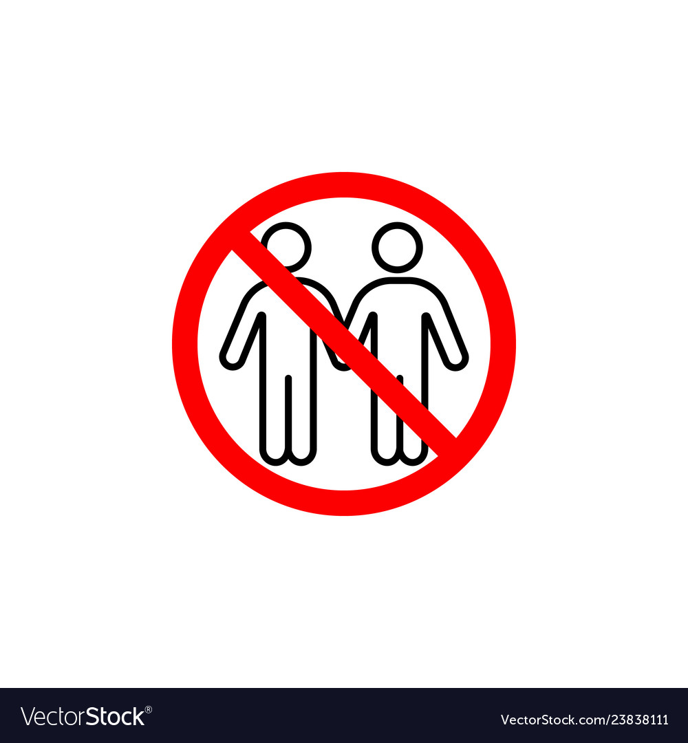 Forbidden hold hands 2 person icon can be used