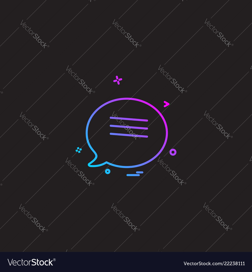 Message icon design vector image Message icon design