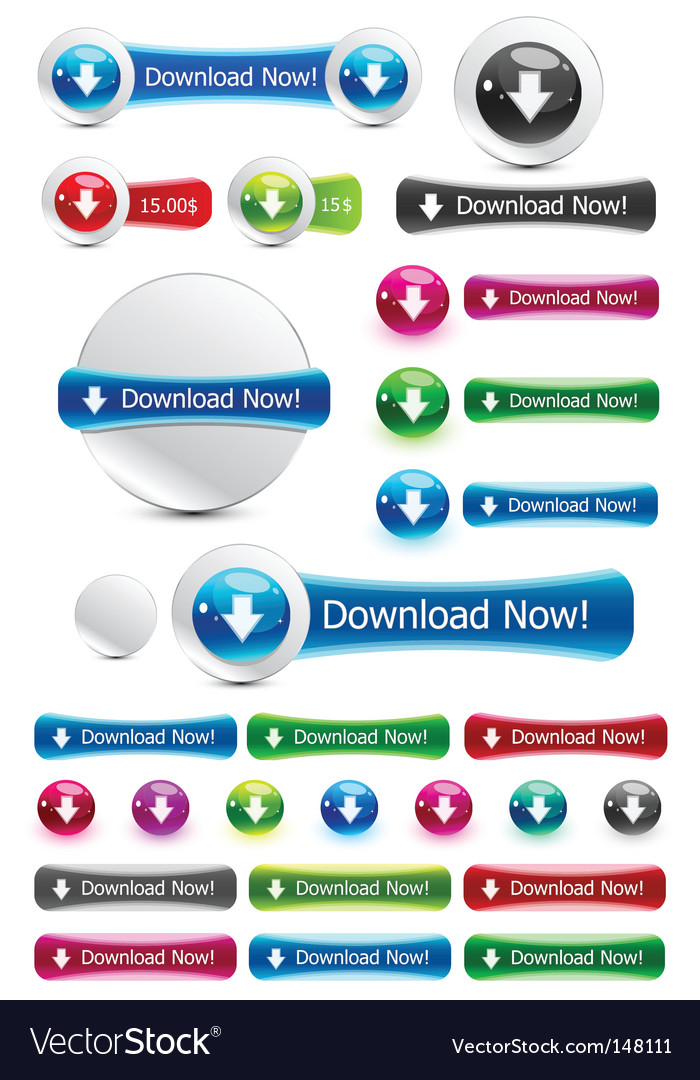 Modern Website Buttons Collection