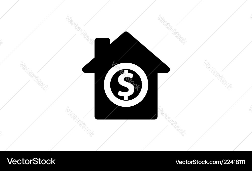 Money template solid icon isolated Royalty Free Vector Image
