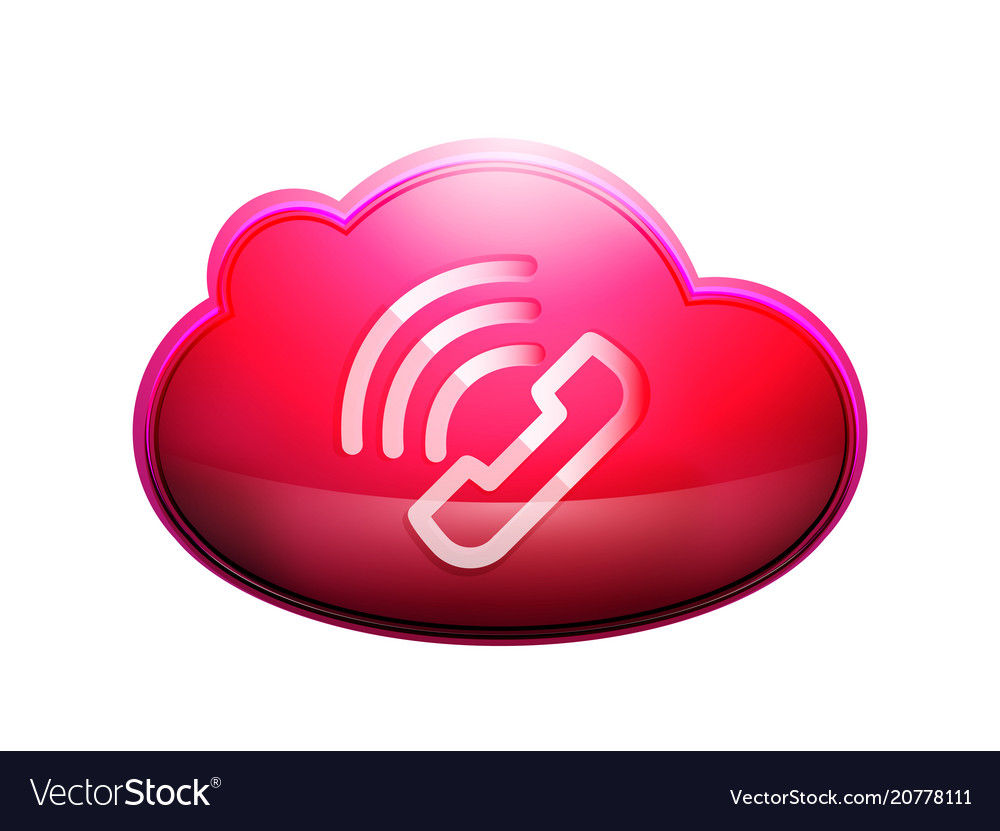 Phone support web button vector image Phone support web button