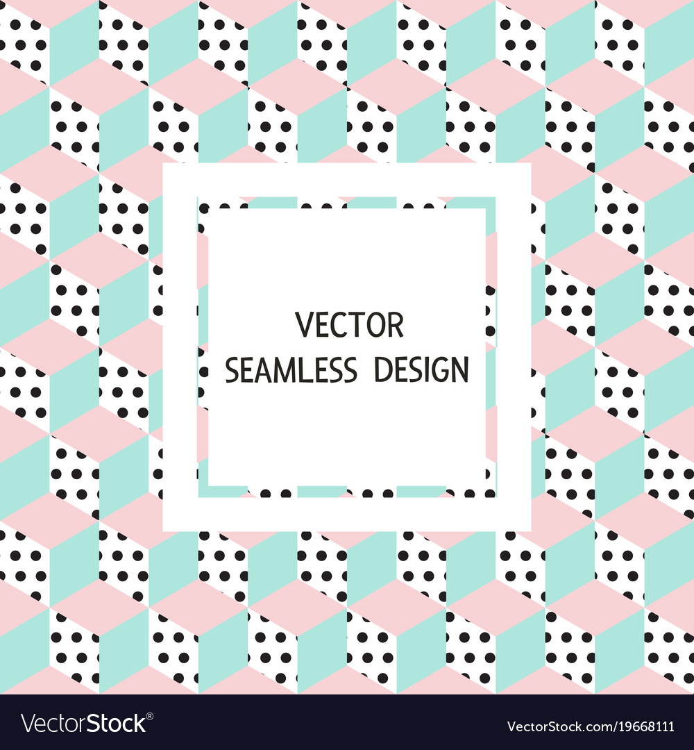 Seamless pattern cubes