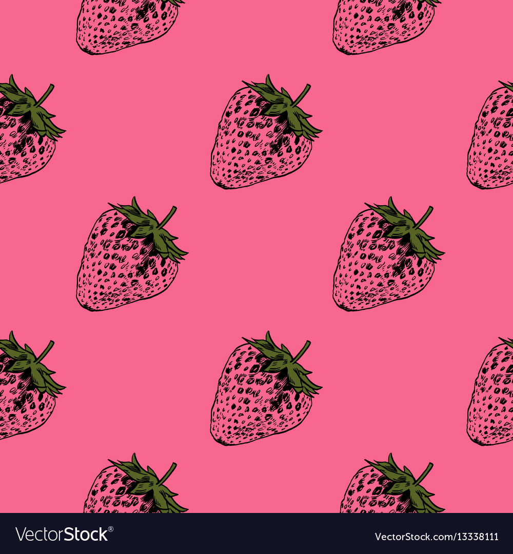 Strawberry pattern background