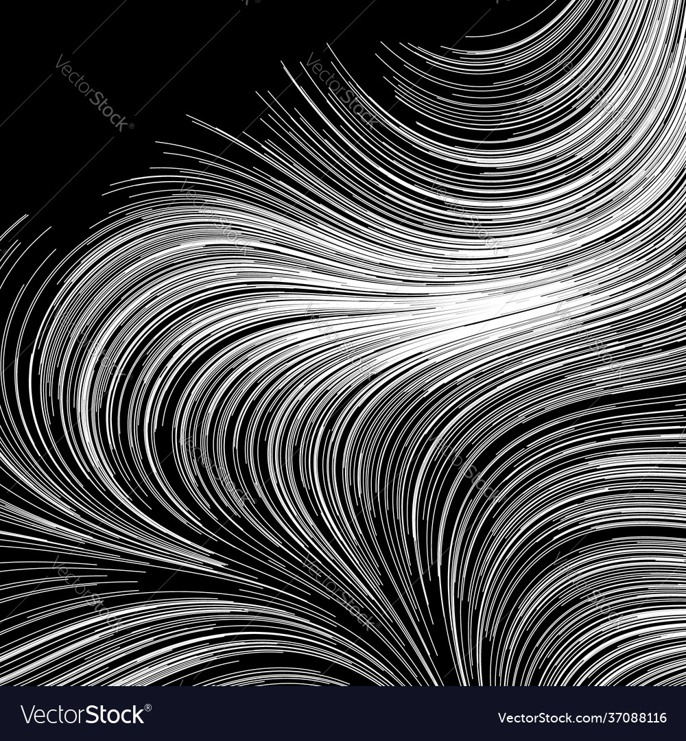 Abstract render random wavy curvy writhe lines vector image Abstract render random wavy curvy writhe lines