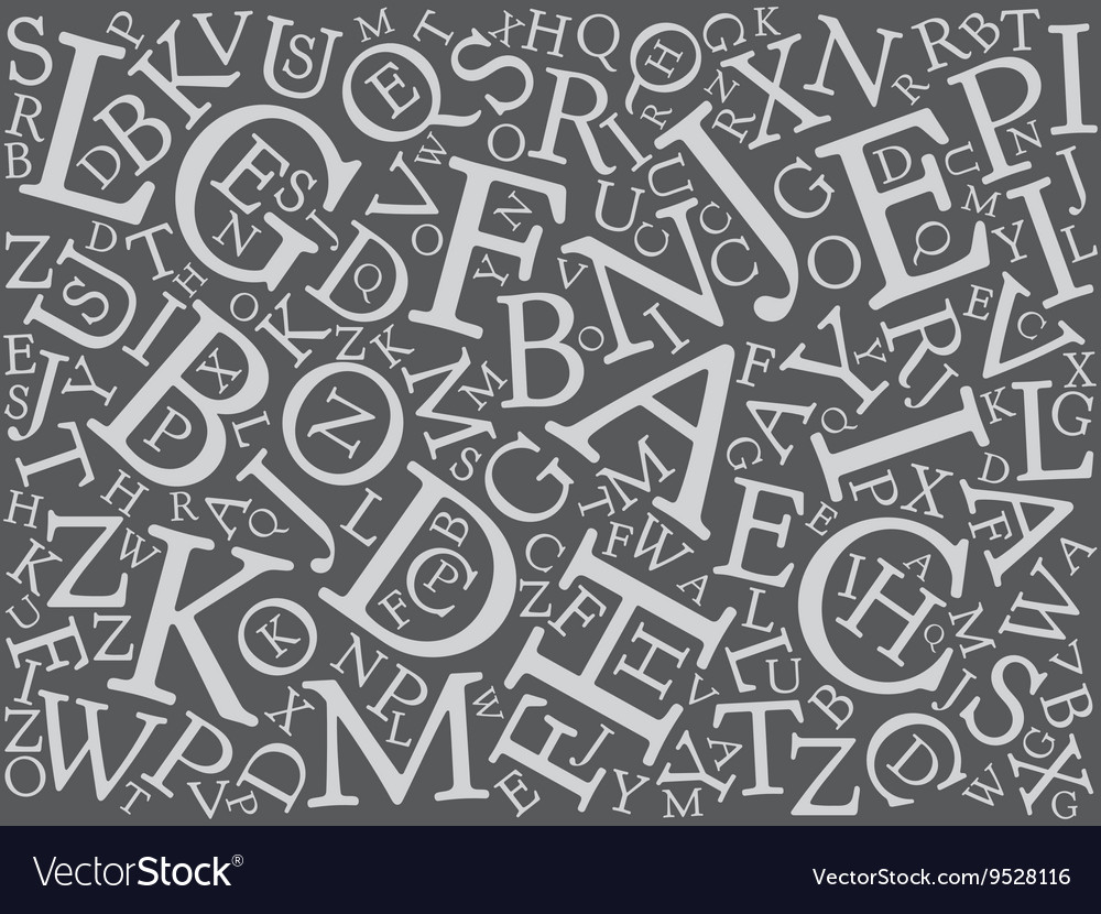 Background mosaic of letters Royalty Free Vector Image