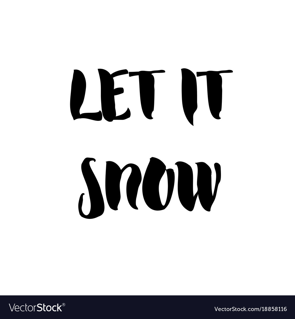 Let it snow poster or card