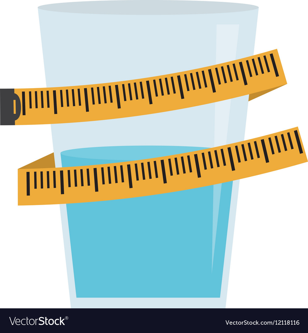 Measuring tape diet icon image