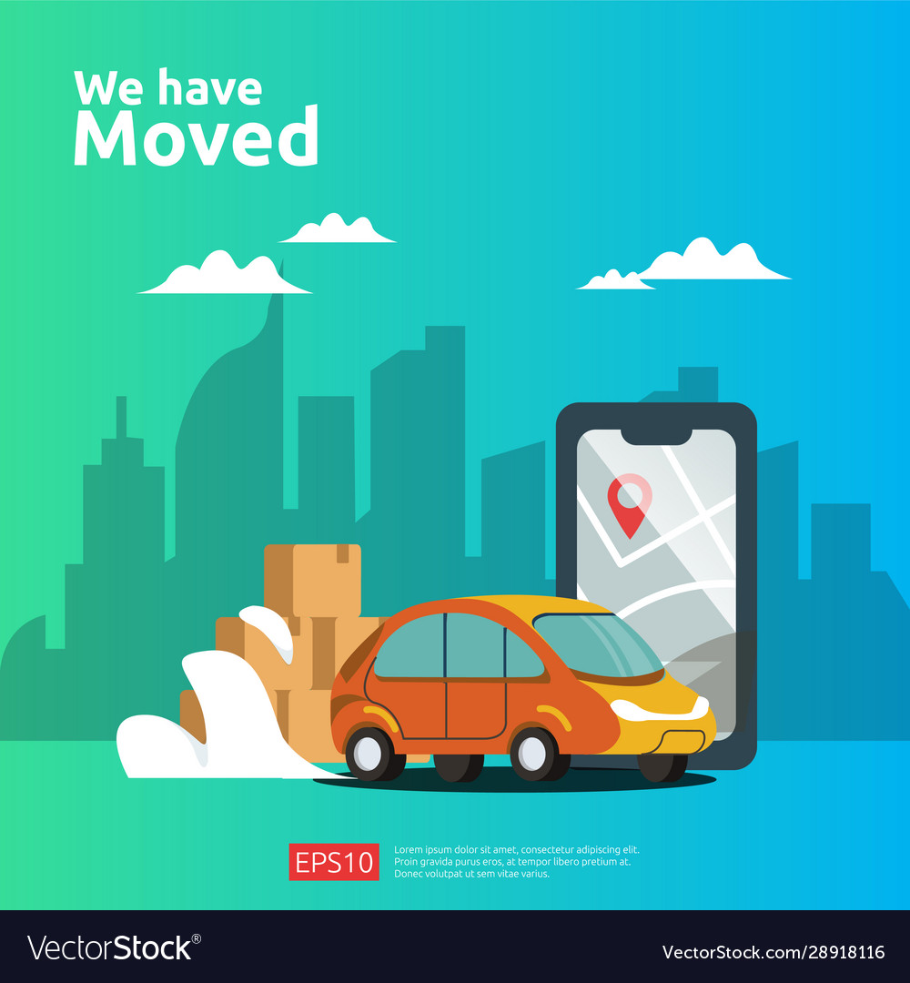 We have moved concept new location announcement