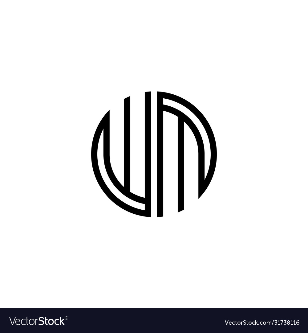 Wm Buchstaben Logo Symbole Design Template Elemente