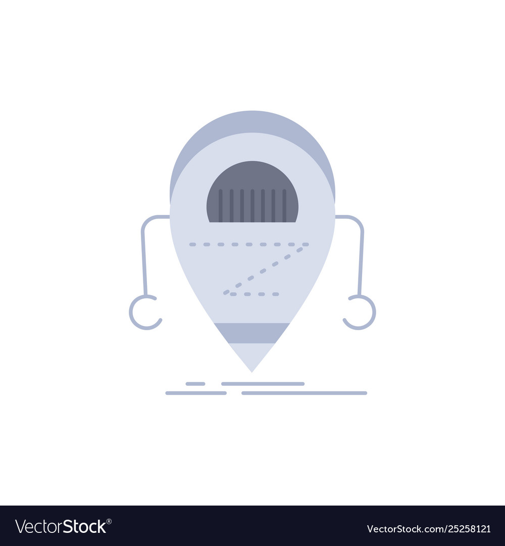 Android beta droid robot technology flat color vector image Android beta droid robot technology flat color