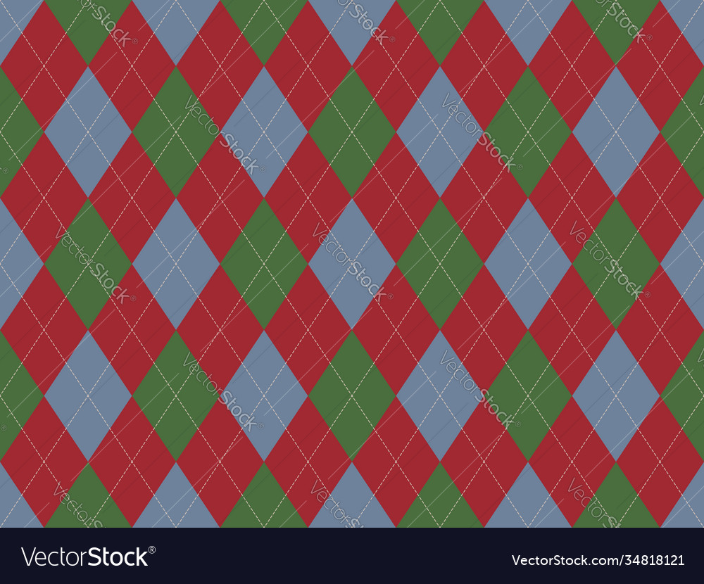 Argyle pattern seamless fabric texture background
