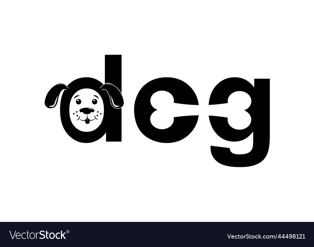 black-and-white-dog-logo-letters-isolated-vector-image