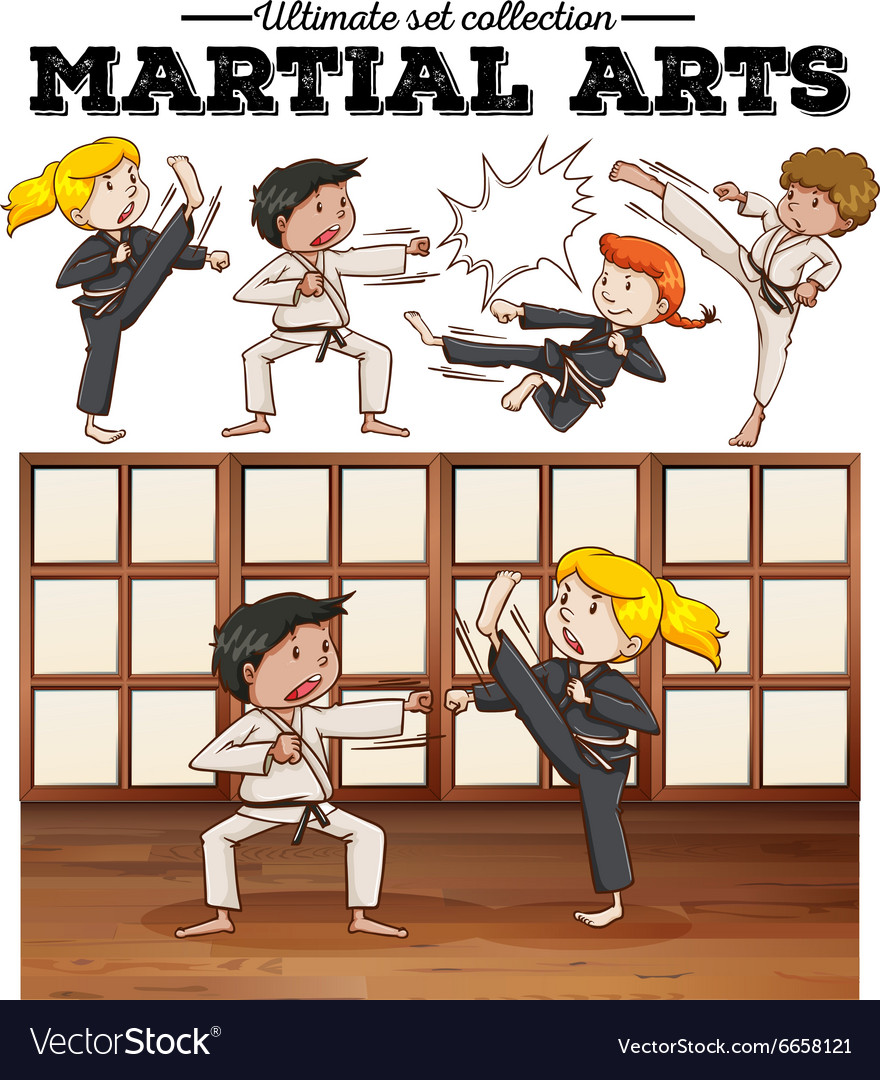 Children Training Martial Arts