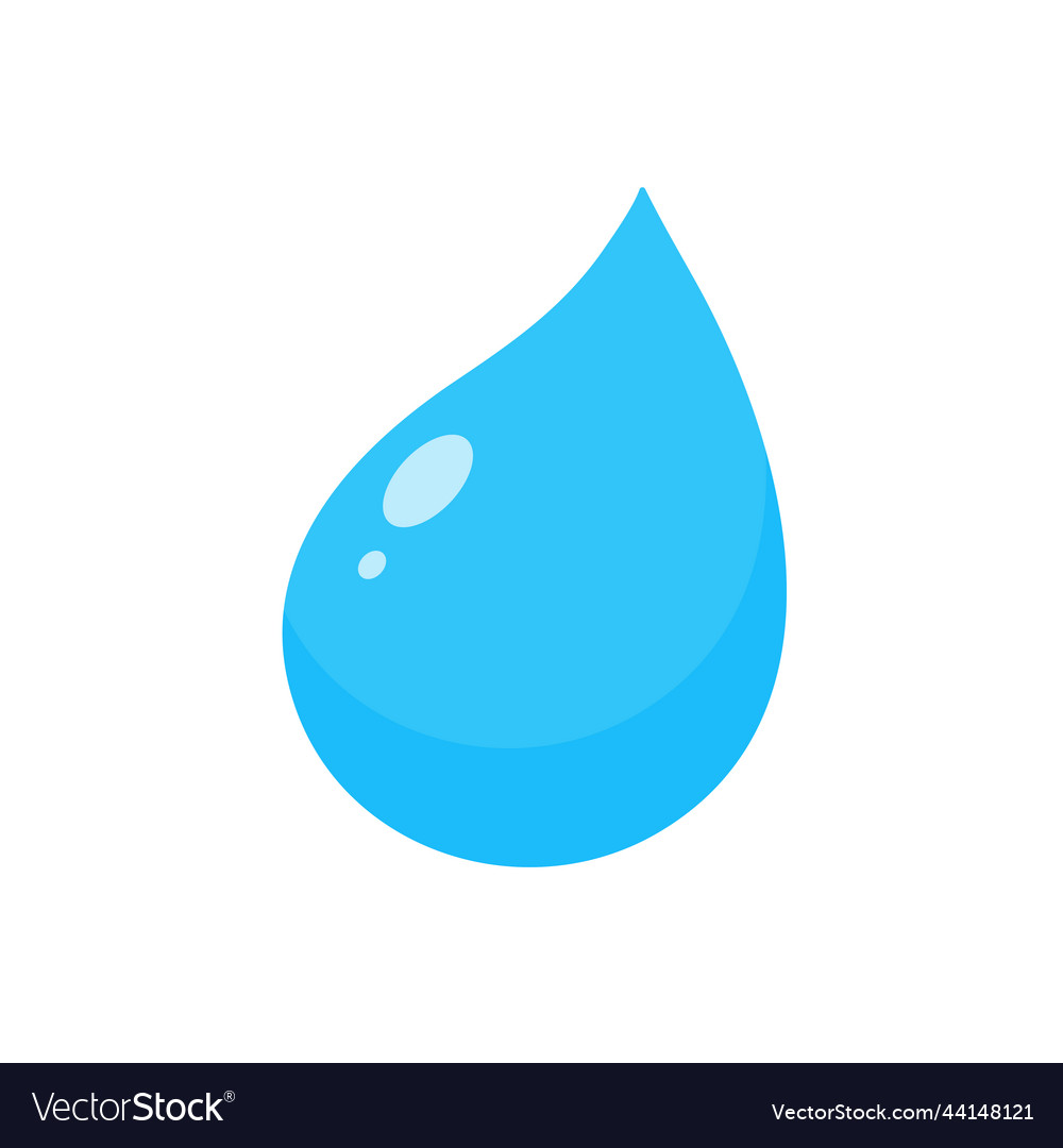 Clean water droplets conservation concept Vector Image