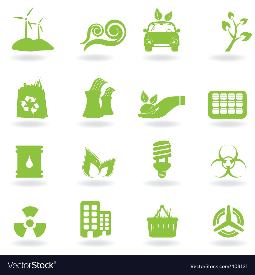 Eco icon set