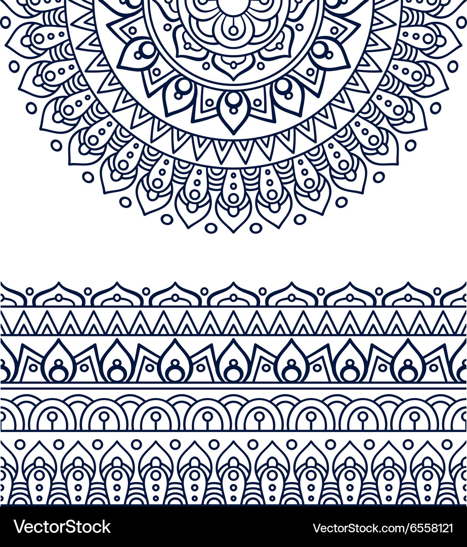 Ethnic mandala Royalty Free Vector Image - VectorStock