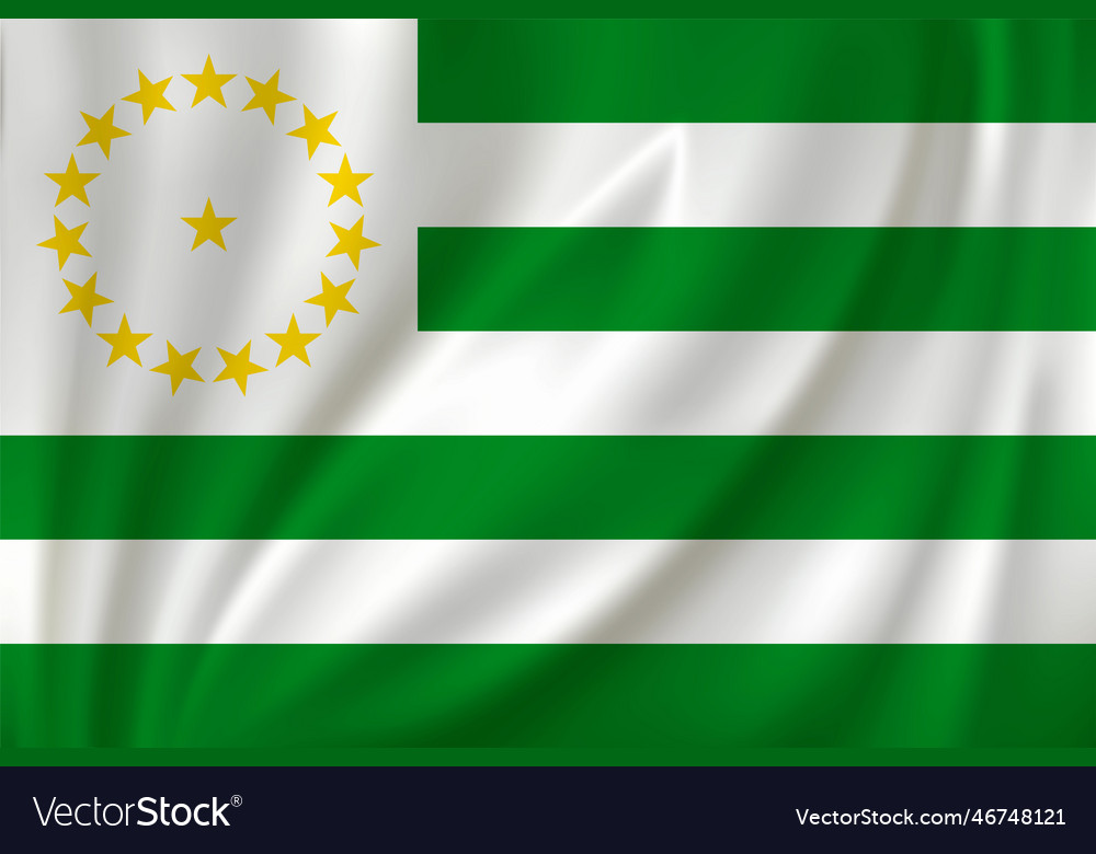 Flag waving in the wind vector image Flag waving in the wind