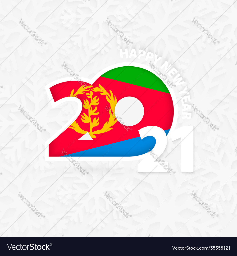 Happy new year 2021 for eritrea on snowflake