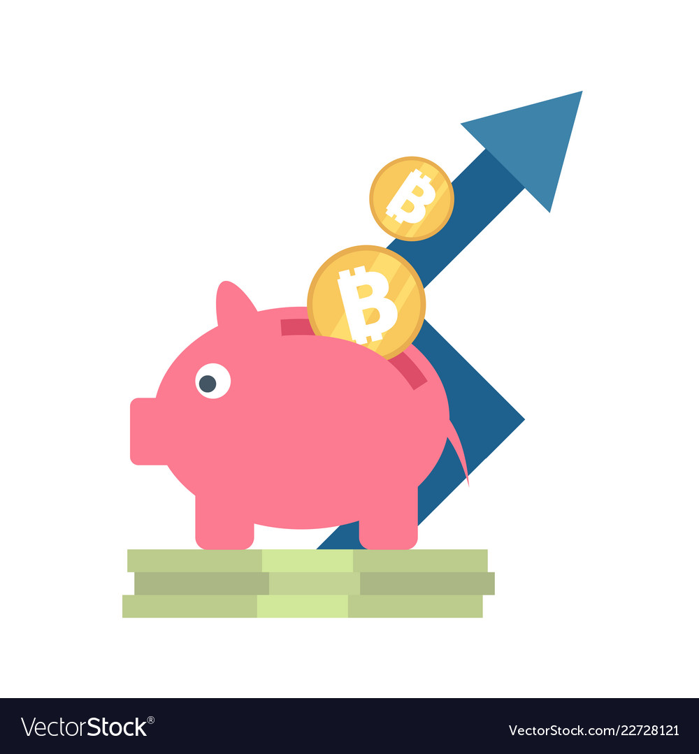 Icon with ico blockchain concept