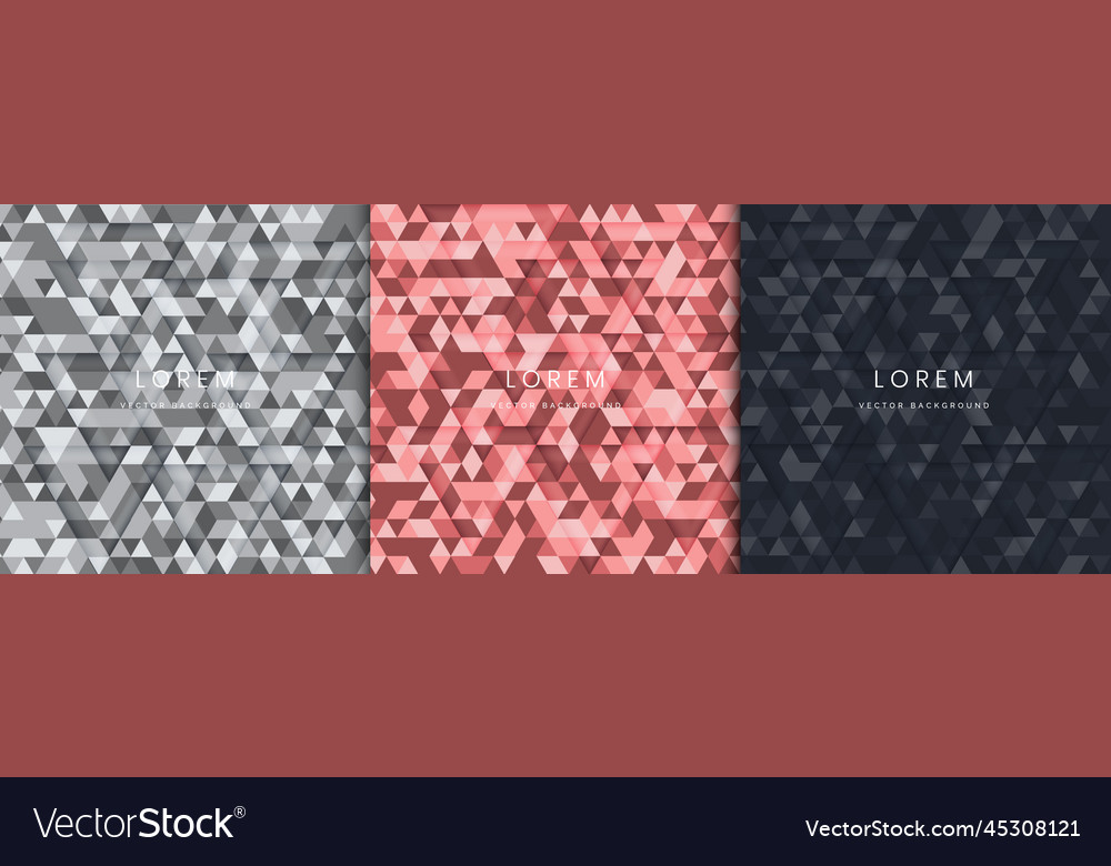 Modern Triangles Abstract Pattern