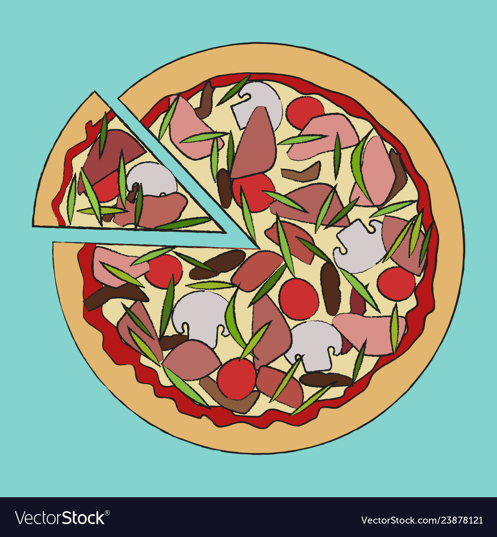 Pizza Royalty Free Vector Image - VectorStock