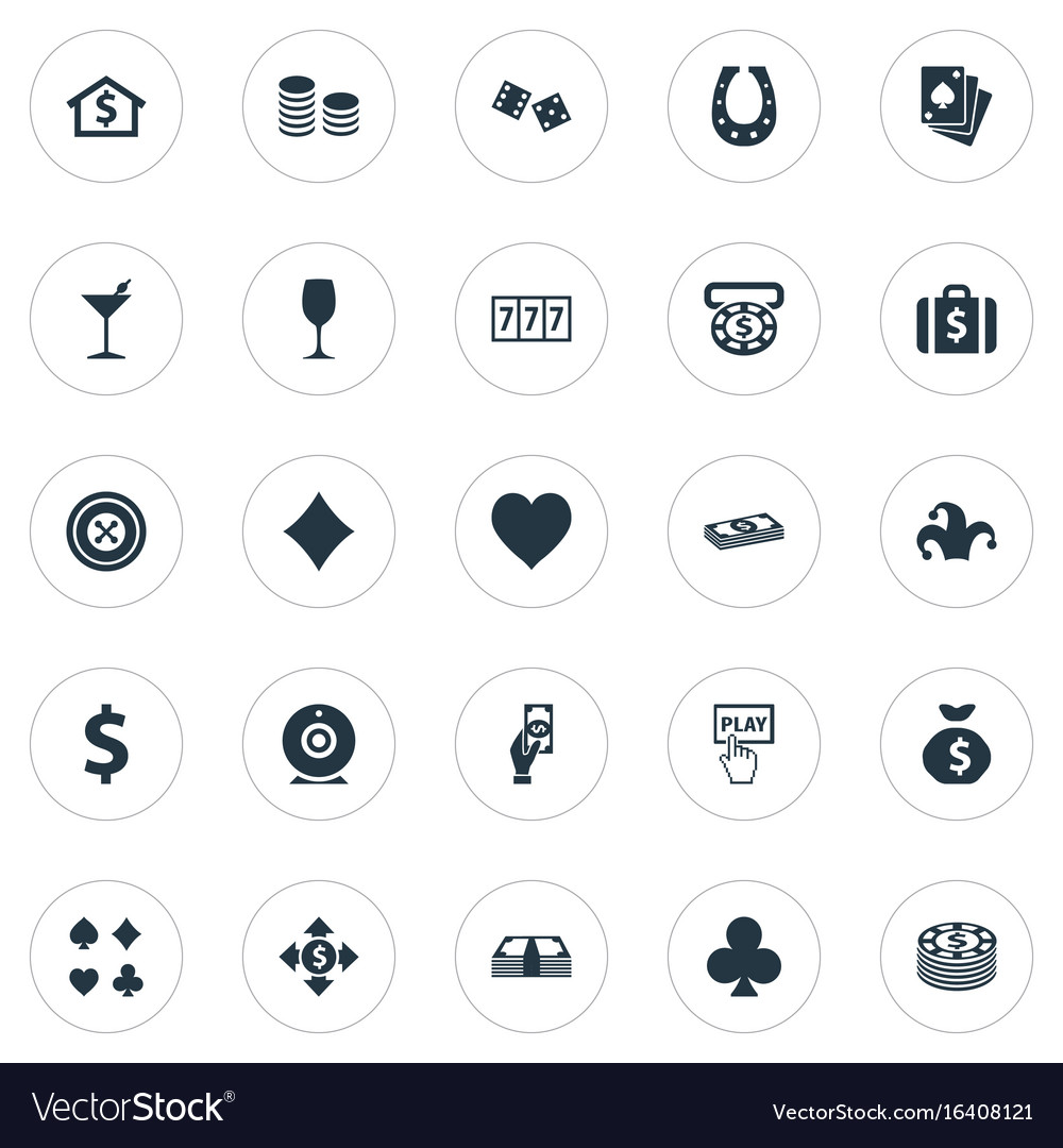 Set of simple icons element