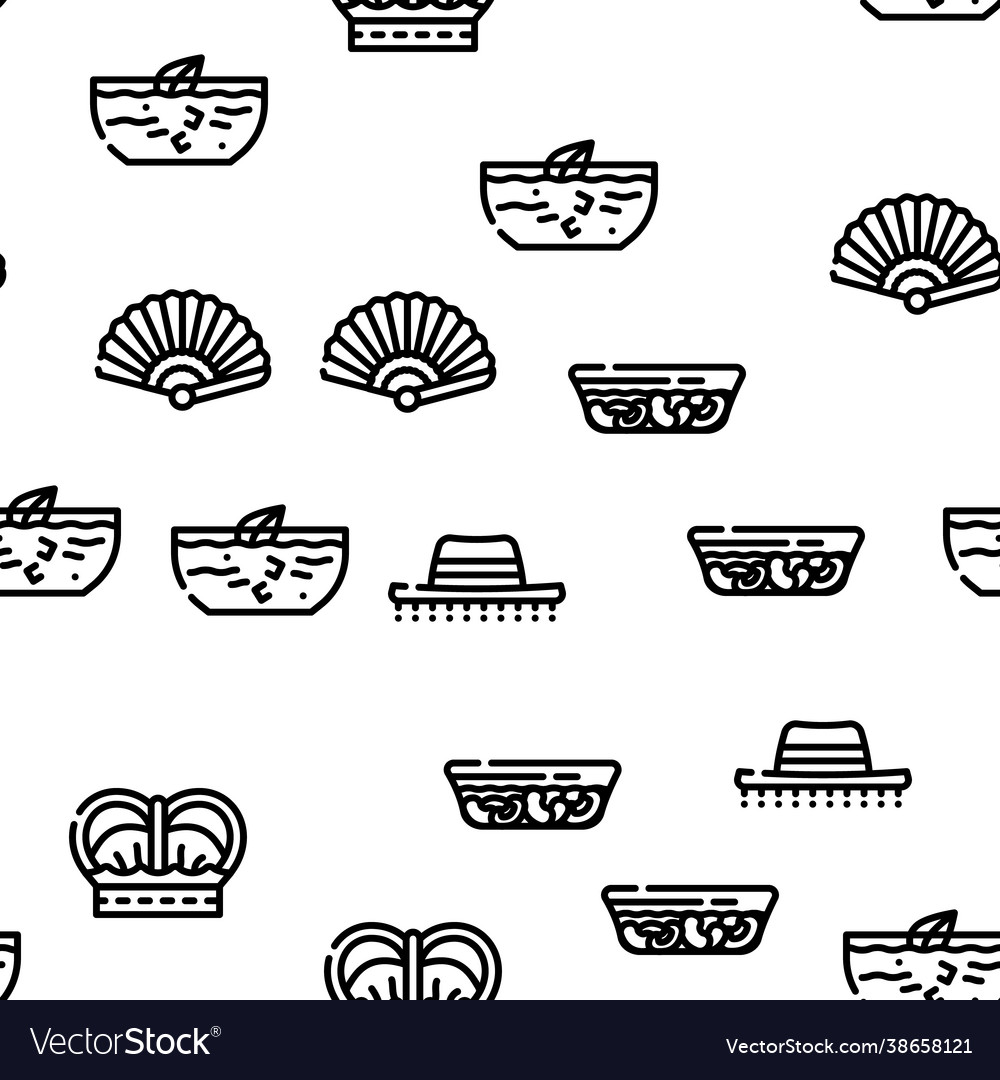 Spain nation heritage seamless pattern Royalty Free Vector