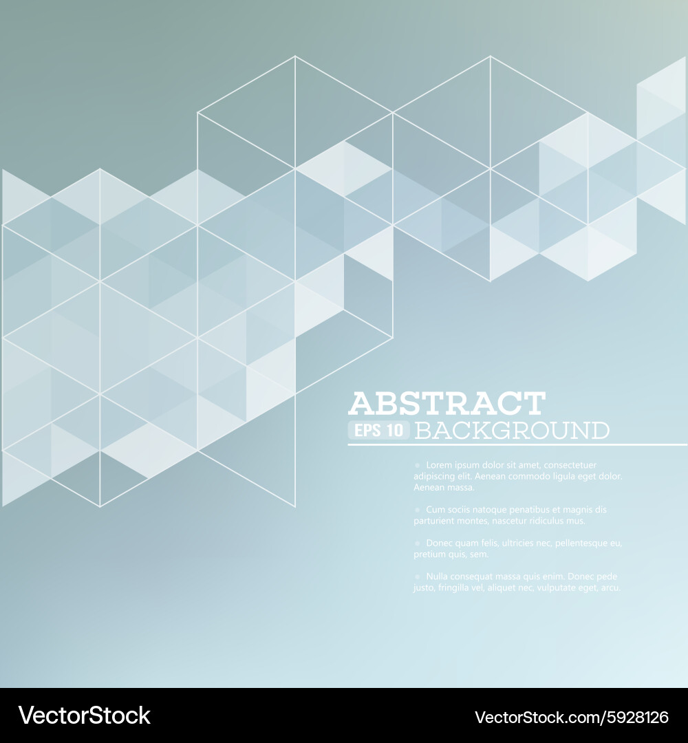 Abstract blurred background with triangles Vector Image