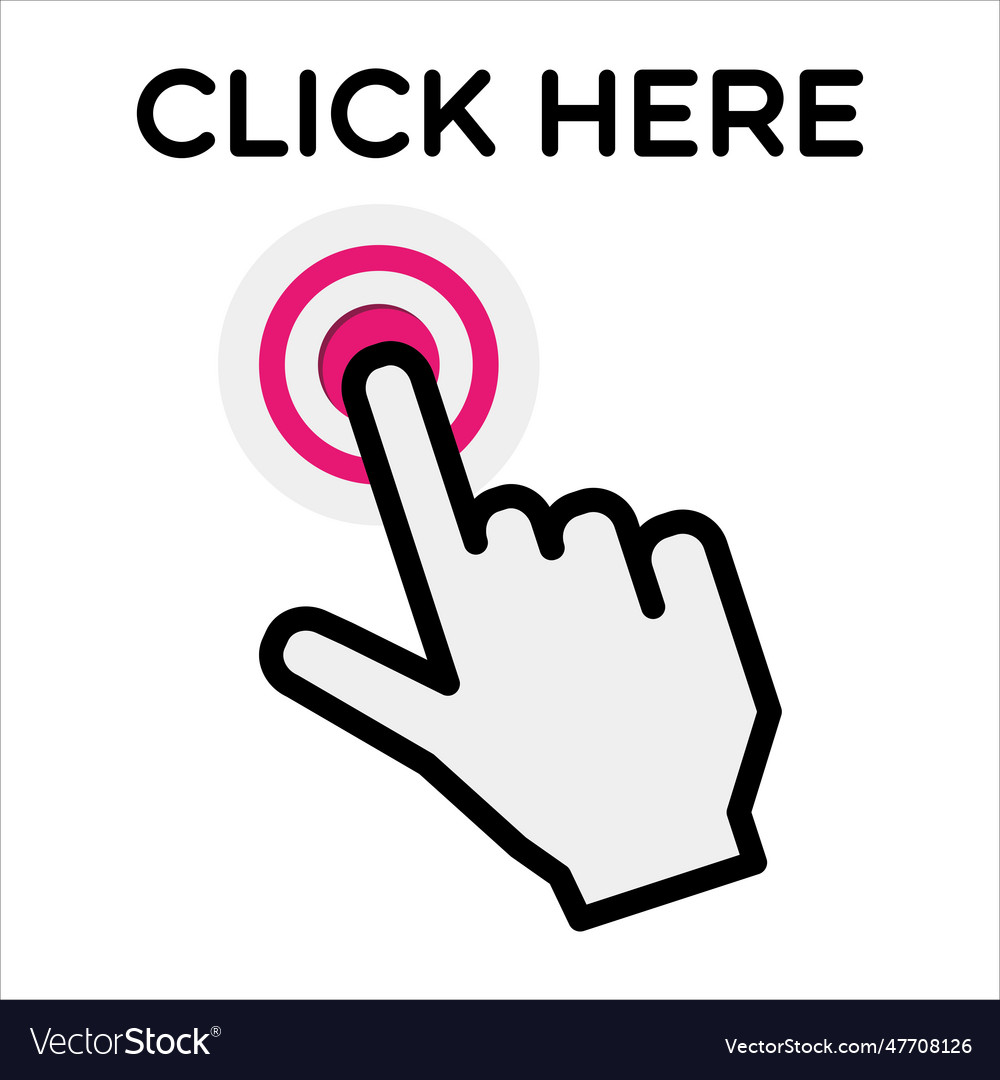 Click here button icon
