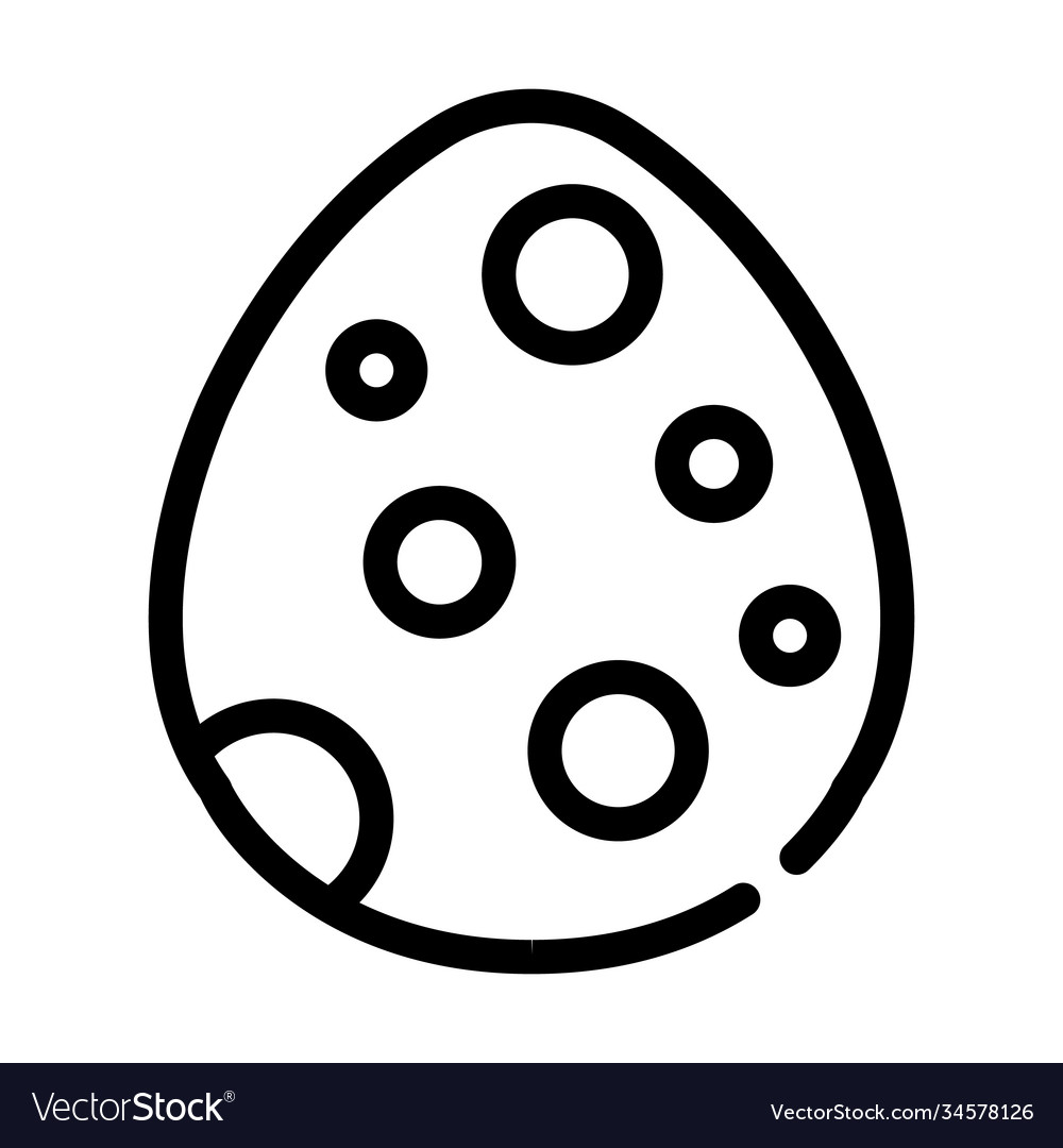 Egg dinosaur line icon sign