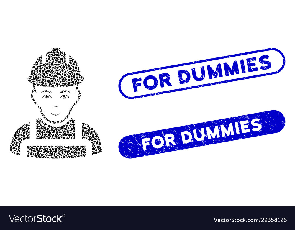 Elliptic mosaic builder with textured for dummies vector image Elliptic mosaic builder with textured for dummies