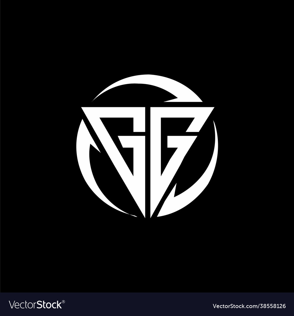 Gg logo monogram design template Royalty Free Vector Image