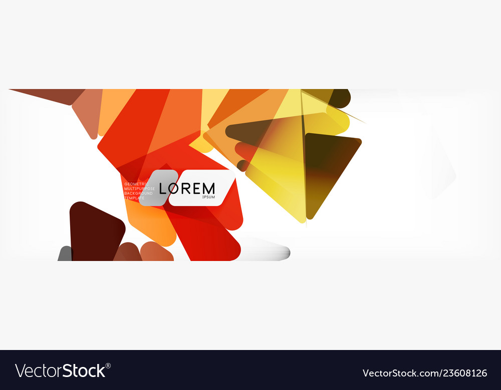 Mosaic triangular low poly style abstract Vector Image Mosaic triangular low poly style abstract