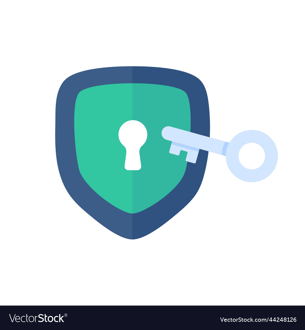 Shield data protection status a check mark Vector Image Shield data protection status a check mark